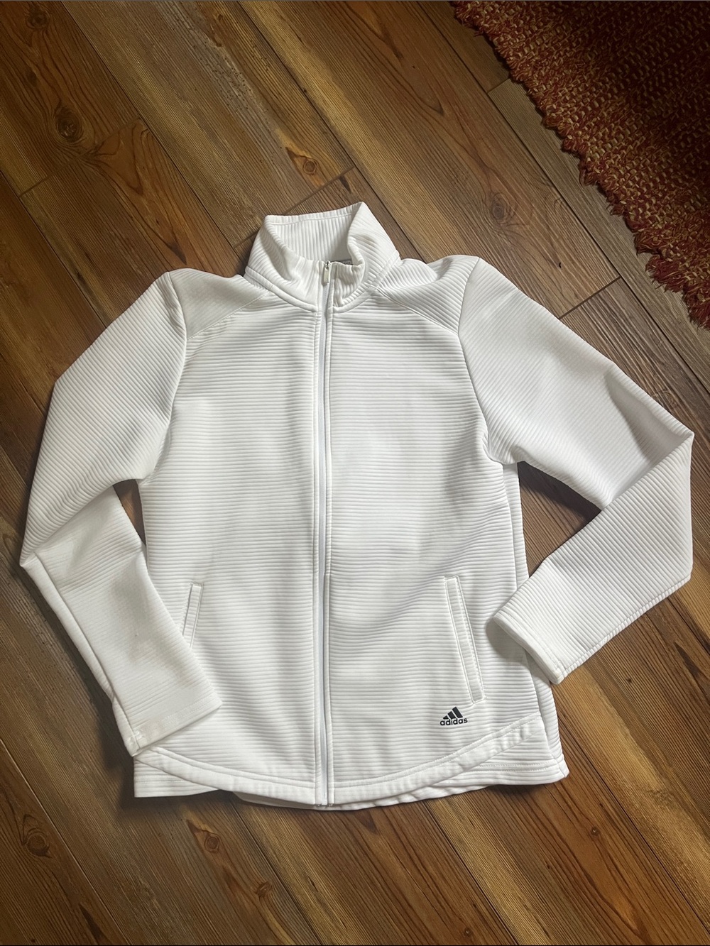 adidas Women’s White Full-Zip Utility Jacket